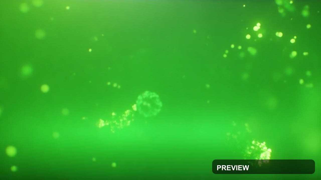 Particles, Cozy aesthetic, Film Grain, Dreamy mood, Neon Green accents, high ... — wallpaper — 1280×720, Neon, Cinematic, Cozy