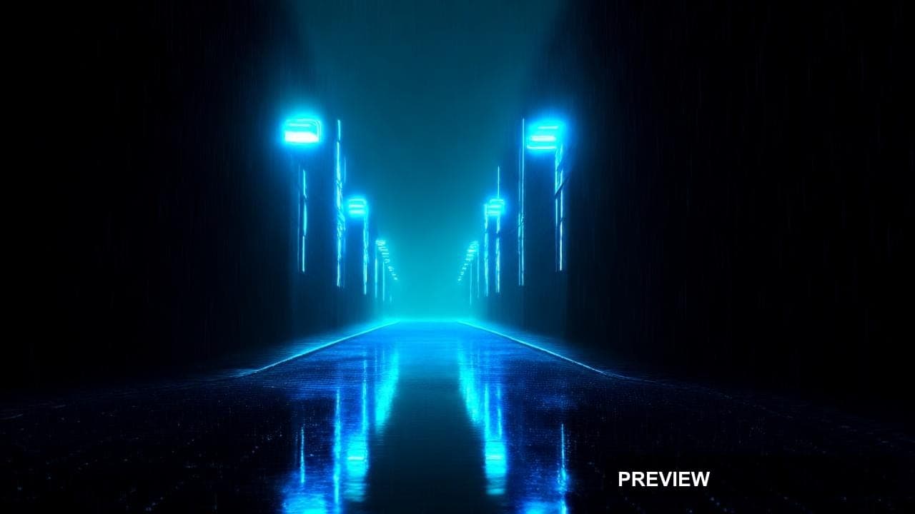a neon-lit rain-soaked street, high detail, ultra clean, wallpaper compositio... — 1280×720, Neon, Neon Glow