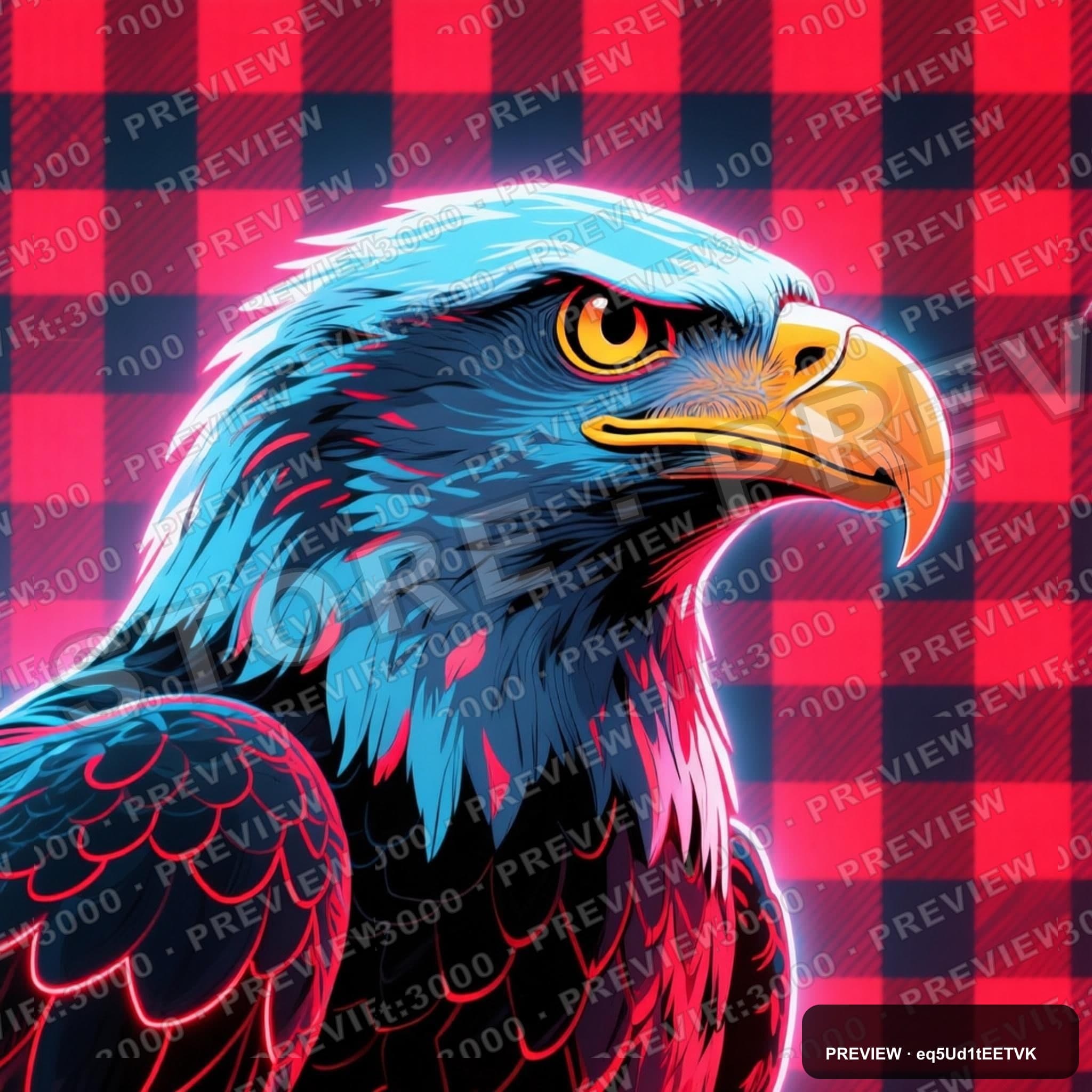 Eagles, Vaporwave aesthetic, Pop Art, Futuristic mood, Neon Red accents, Plai... — wallpaper — 2048×2048, Neon, Cinematic, Soft