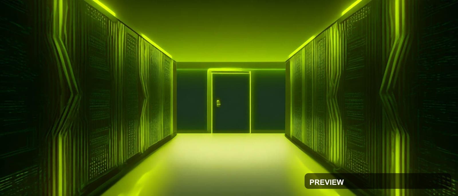 Server Room, Vaporwave aesthetic, Vector, Luxurious mood, Neon Yellow accents... — wallpaper — 1680×720, Neon, Cinematic, Soft