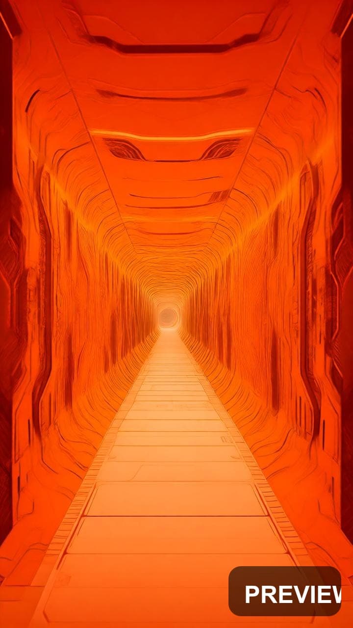 Sci‑Fi Corridor, Bright aesthetic, Vector, Futuristic mood, Brown accents, Fr... — wallpaper — 720×1280, Sci‑Fi, Cinematic, Bright