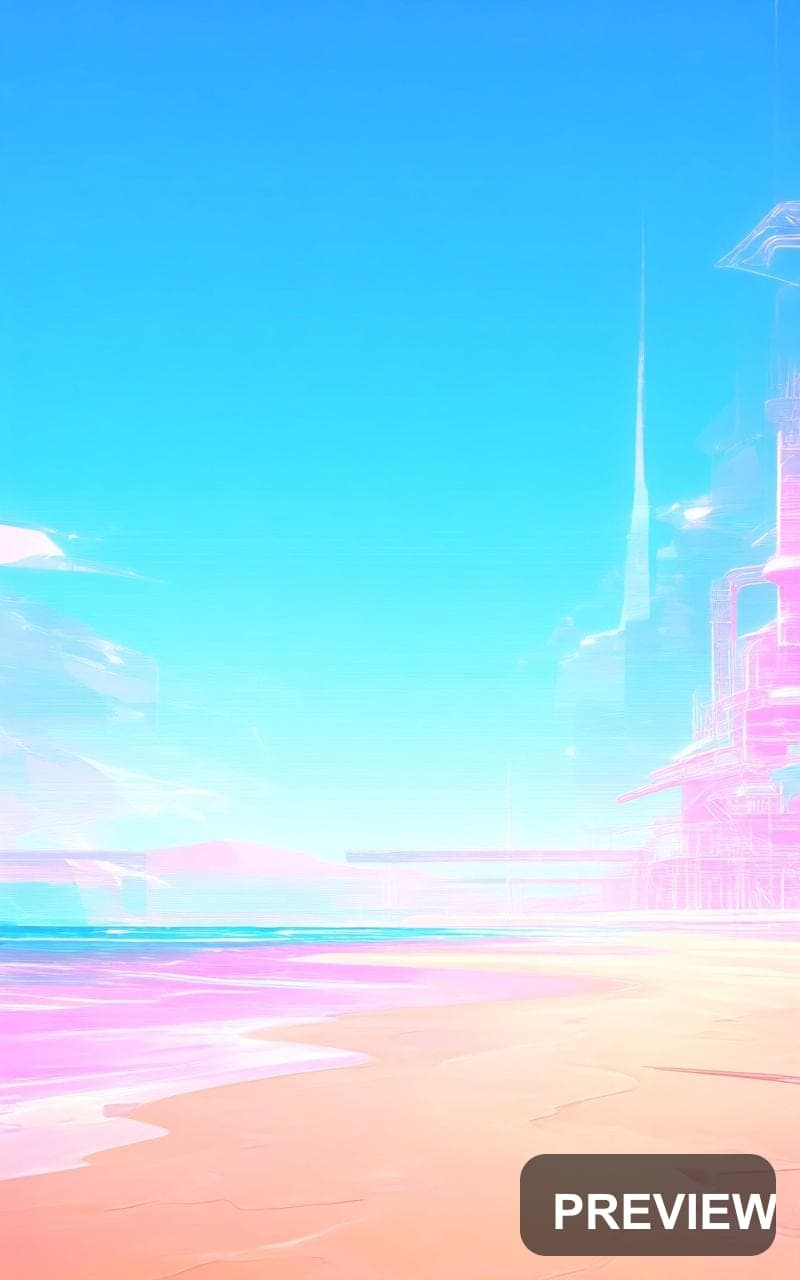 Beach, Industrial aesthetic, Holographic, Bright mood, High Contrast accents,... — wallpaper — 800×1280, Space, Cinematic, Bright