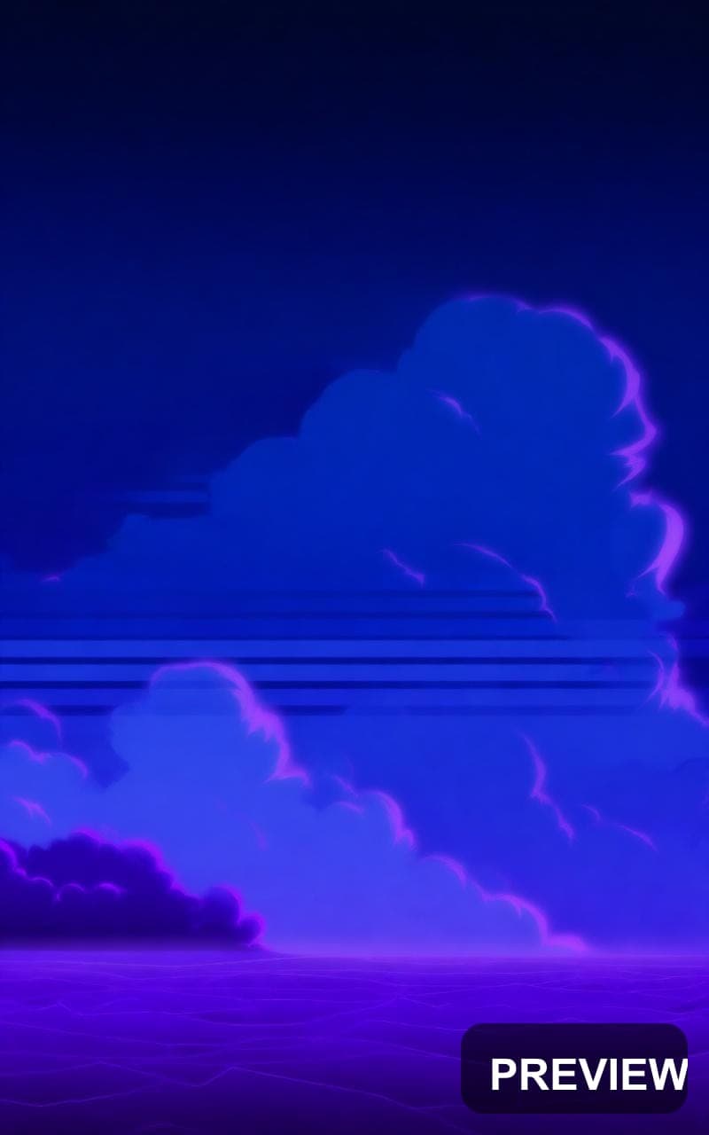 Storm Clouds, Retro Arcade aesthetic, Graphic Design, Calm mood, Neon Pink ac... — wallpaper — 800×1280, Neon, Cinematic, Calm