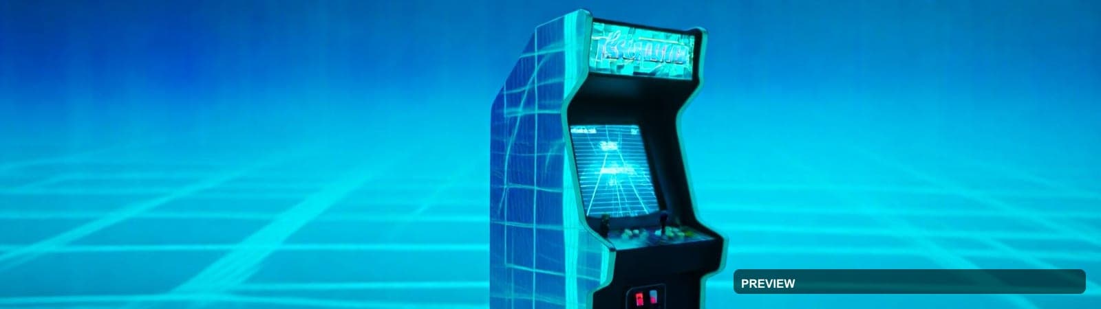 Arcade Cabinet, Synthwave aesthetic, Abstract, Dreamy mood, Turquoise accents... — wallpaper — 1920×540, Retro Arcade, Cinematic, Dreamy