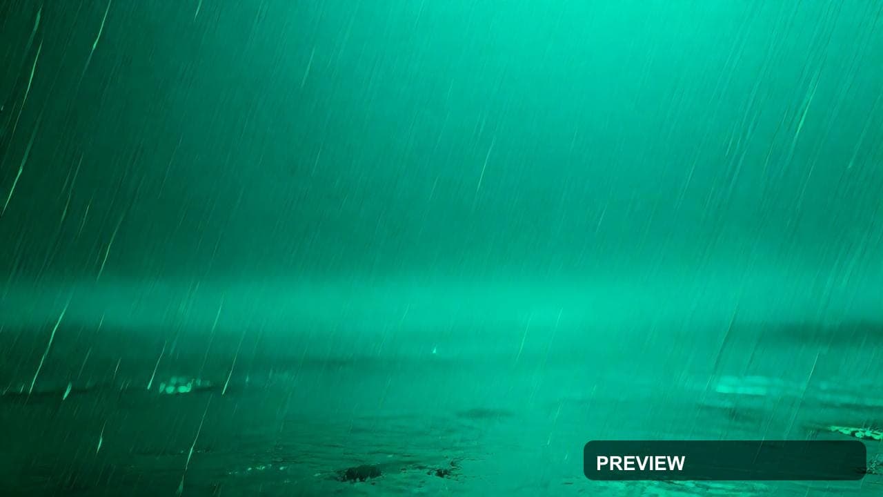 Rain, Chill aesthetic, Glitch Art, Bold mood, Emerald accents, high detail, u... — wallpaper — 1280×720, Space, Cinematic, Bold