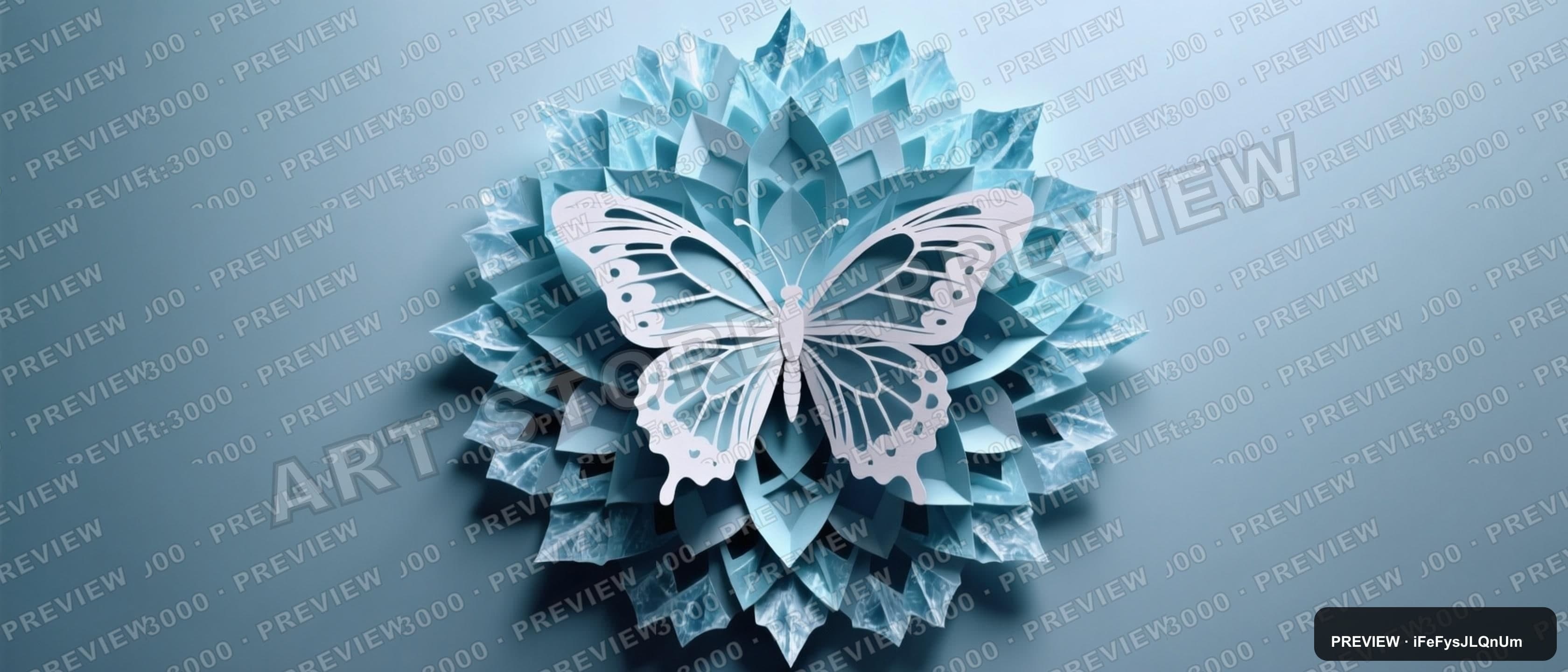 Butterflies, Surreal aesthetic, Paper Cut, Bold mood, Ice Tones accents, Kale... — wallpaper — 3360×1440, Space, Cinematic, Bold
