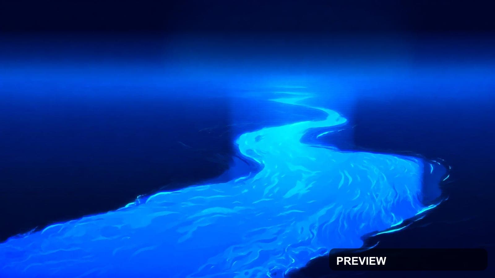 River, Space aesthetic, Stylized Illustration, Epic mood, Neon Blue accents, ... — wallpaper — 1920×1080, Neon, Cinematic, Soft