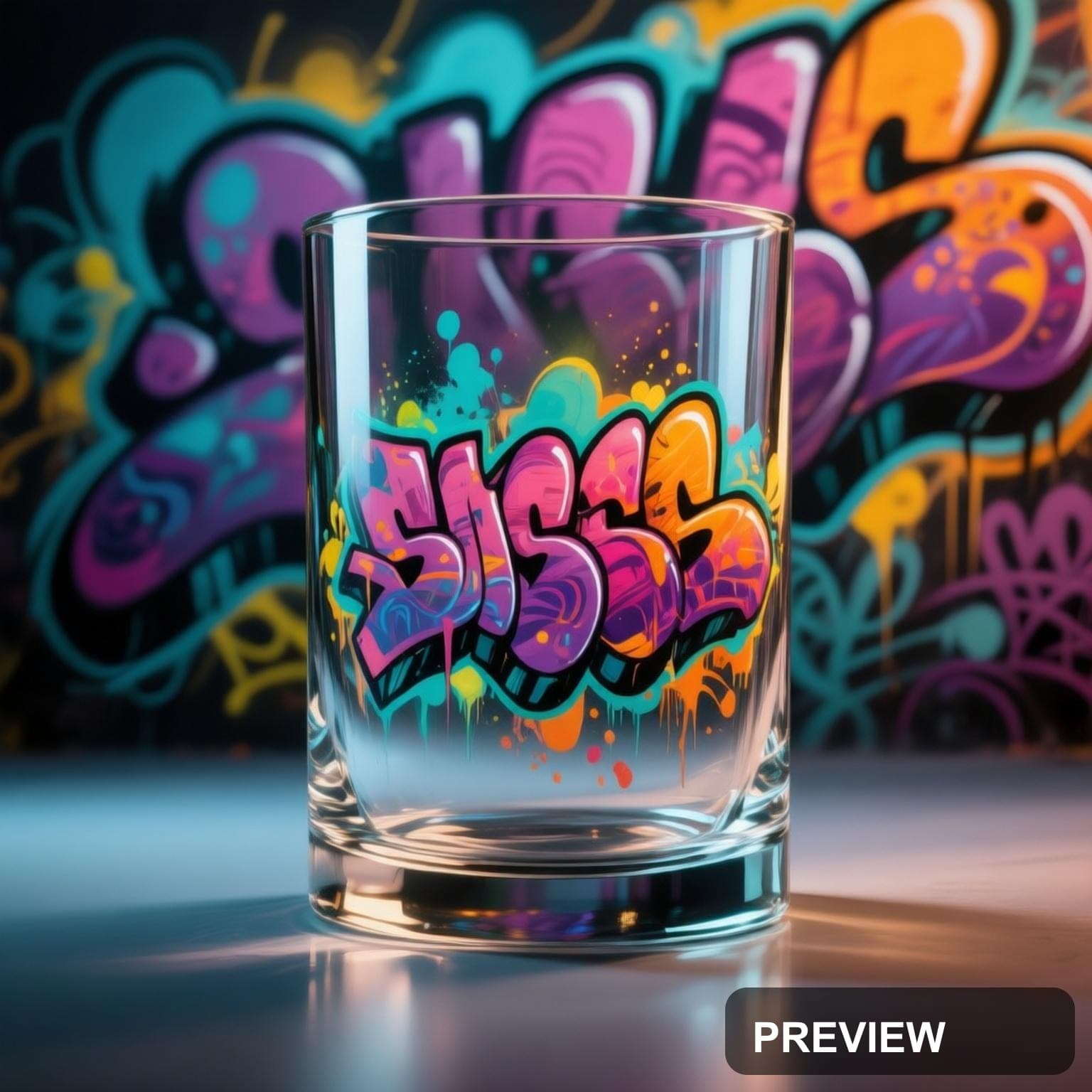 Glass, Maximal aesthetic, Graffiti, Energetic mood, Soft Contrast accents, hi... — wallpaper — 1536×1536, Space, Cinematic, Energetic