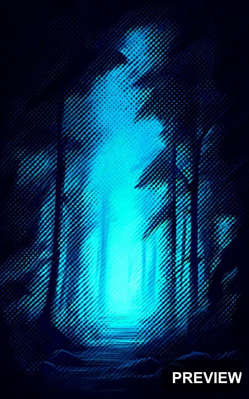 Forest, Space aesthetic, Stylized Illustration, Calm mood, High Contrast acce... — wallpaper — 800×1280, Space, Cinematic, Calm