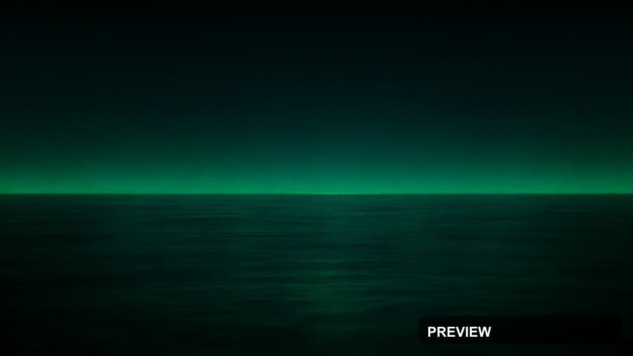 Ocean, Spacepunk aesthetic, Long Exposure, Noir mood, Neon Lime accents, high... — wallpaper — 1280×720, Neon, Cinematic, Soft