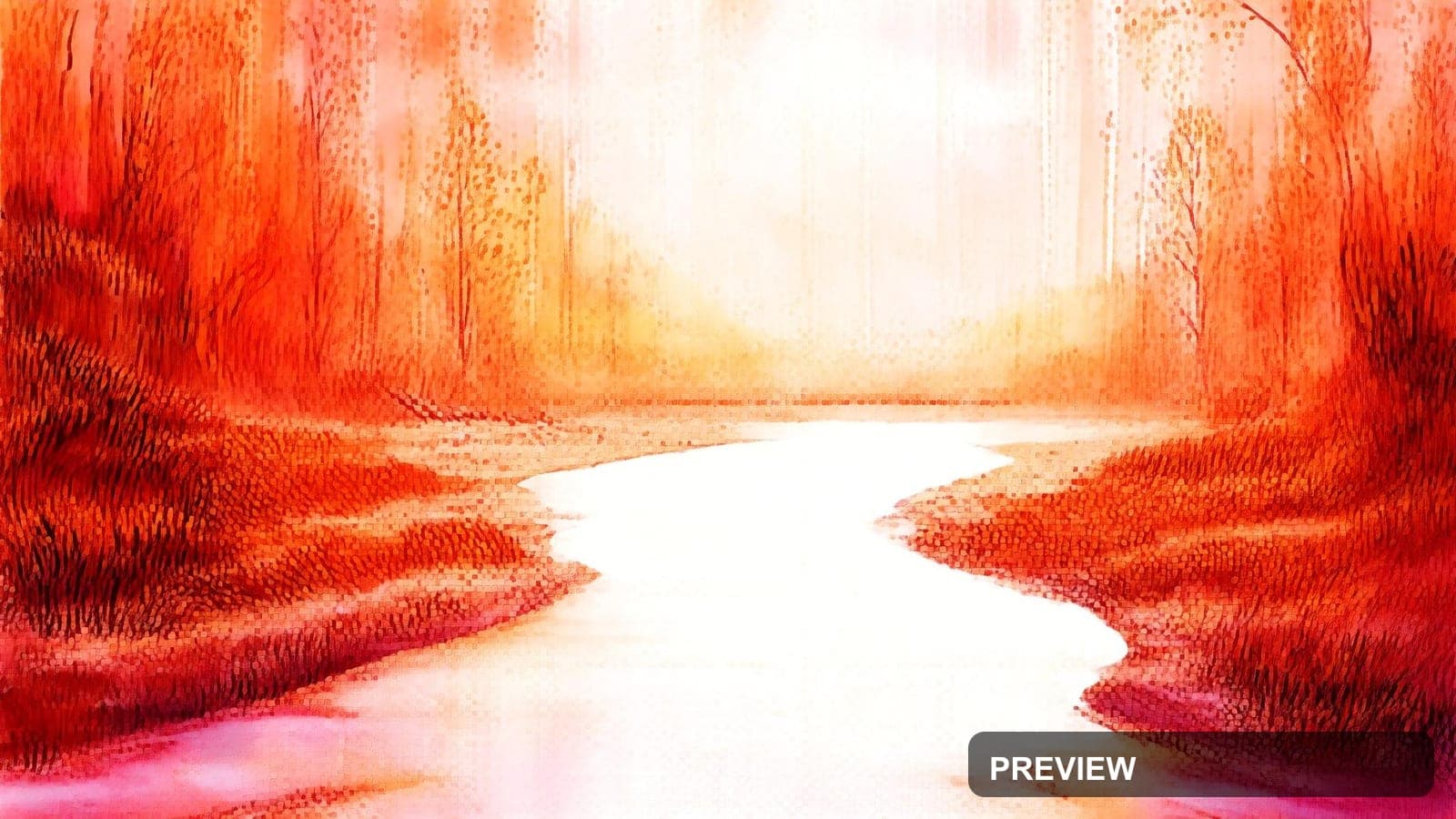 River, Fantasy aesthetic, Watercolor, Meditative mood, Brown accents, high de... — wallpaper — 1920×1080, Space, Cinematic, Soft