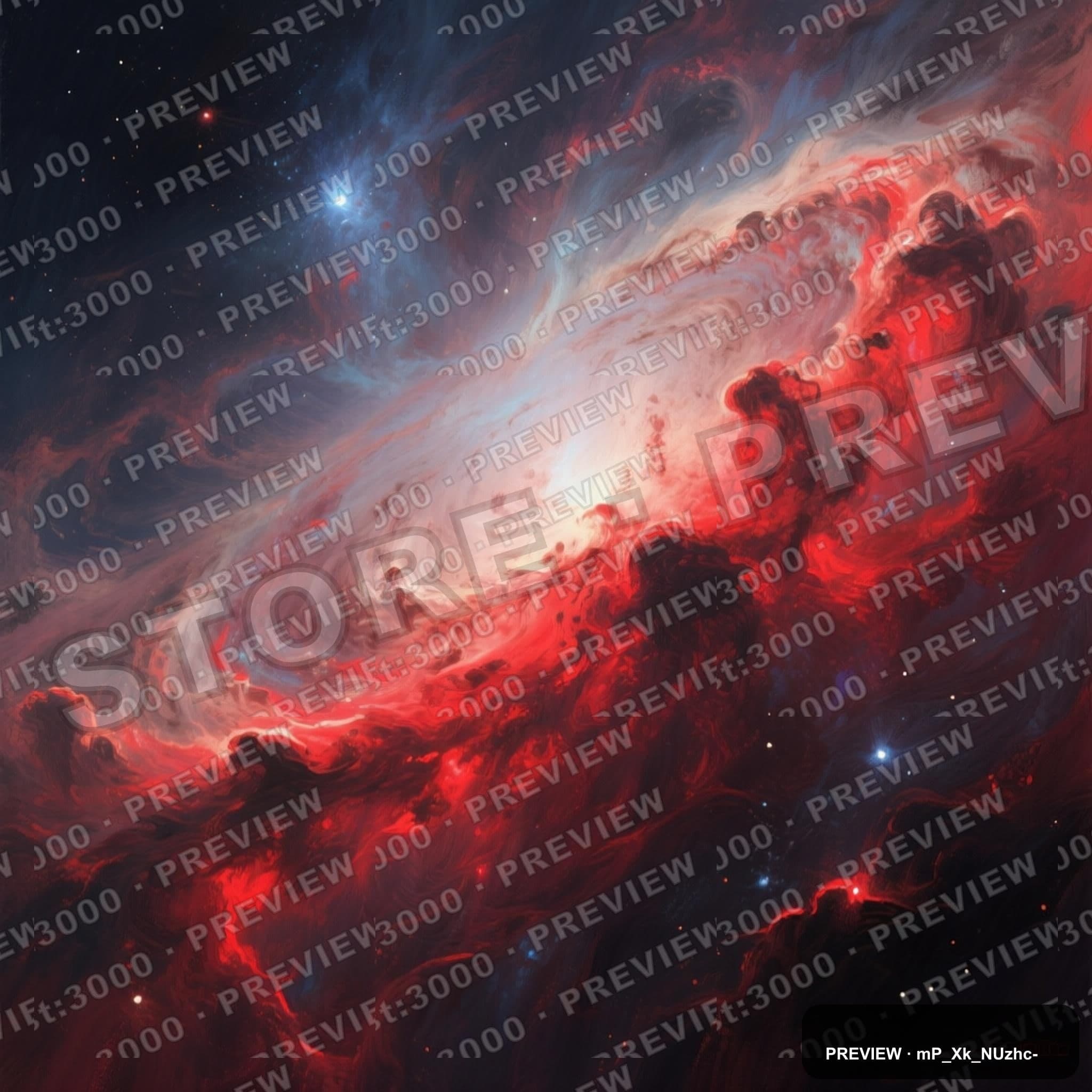 Nebula, Mystic aesthetic, Gouache, Calm mood, Neon Red accents, high detail, ... — wallpaper — 2048×2048, Neon, Cinematic, Calm