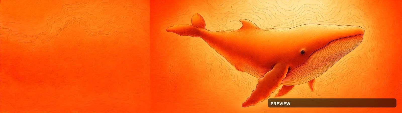 Whales, Fantasy aesthetic, CRT, Playful mood, Brown accents, Topographic Line... — wallpaper — 2560×720, Space, Cinematic, Soft