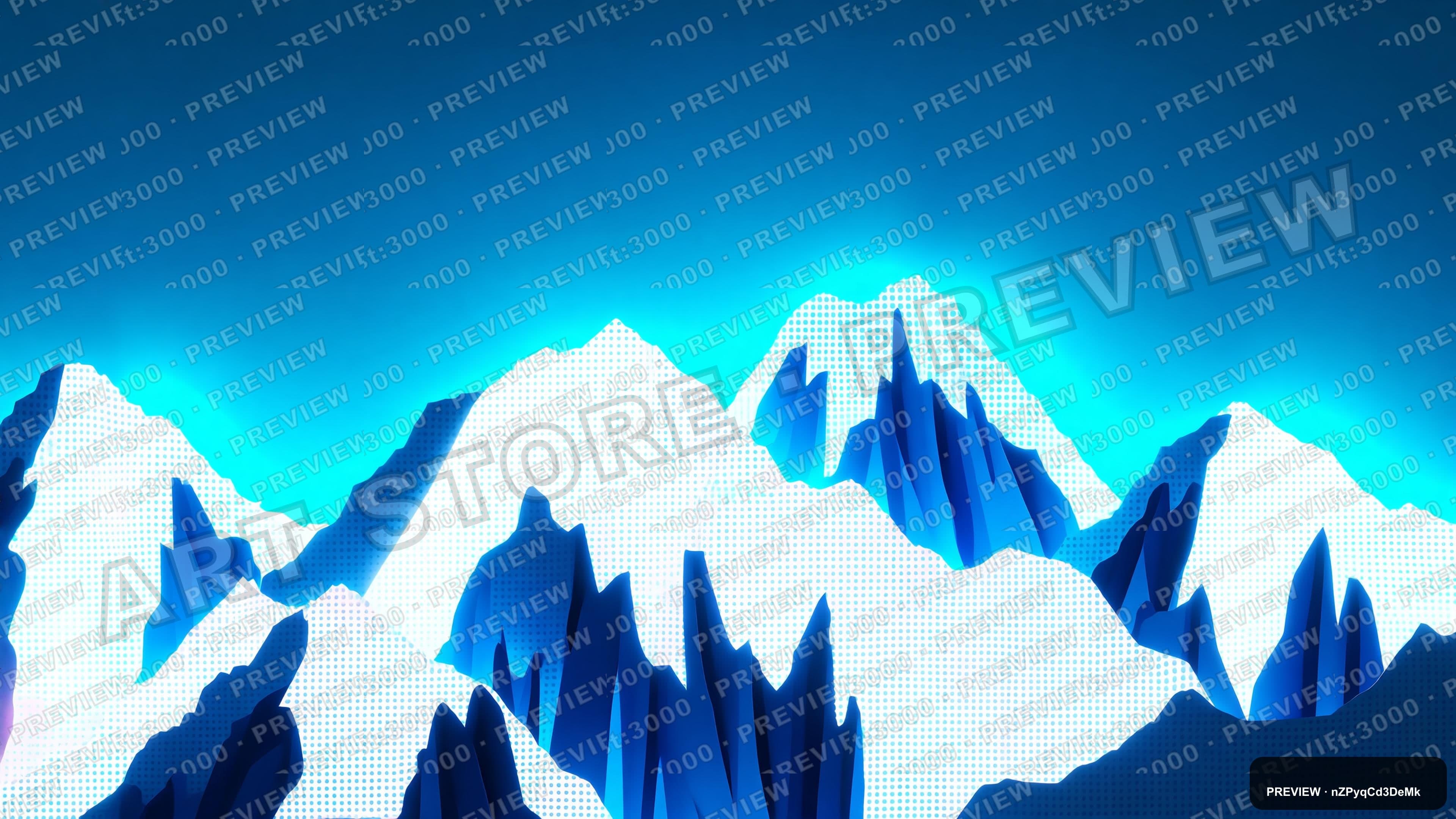 Snowy Peaks, Neon aesthetic, Paper Cut, Epic mood, White accents, Dots patter... — wallpaper — 3840×2160, Neon, Cinematic, Epic