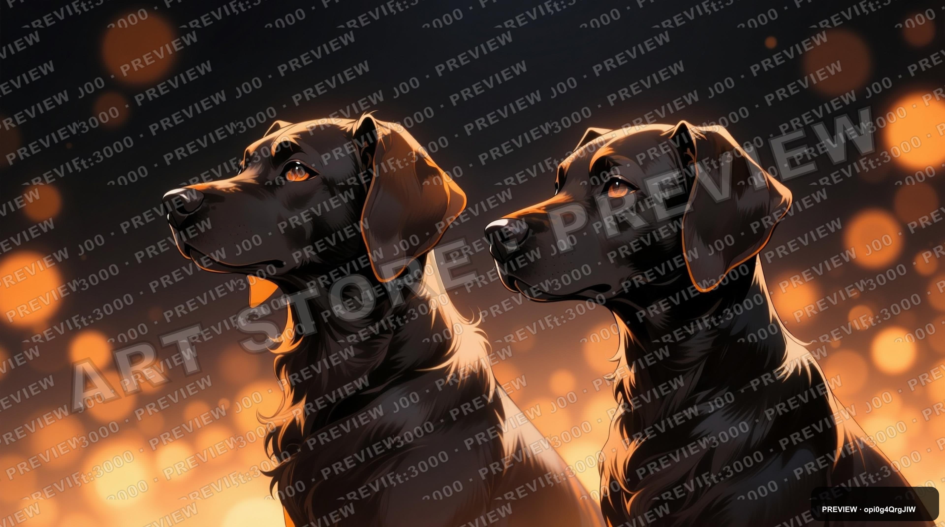 Dogs, Dark aesthetic, Anime, Meditative mood, Amber accents, Bokeh pattern, h... — wallpaper — 3840×2144, Space, Cinematic, Dark