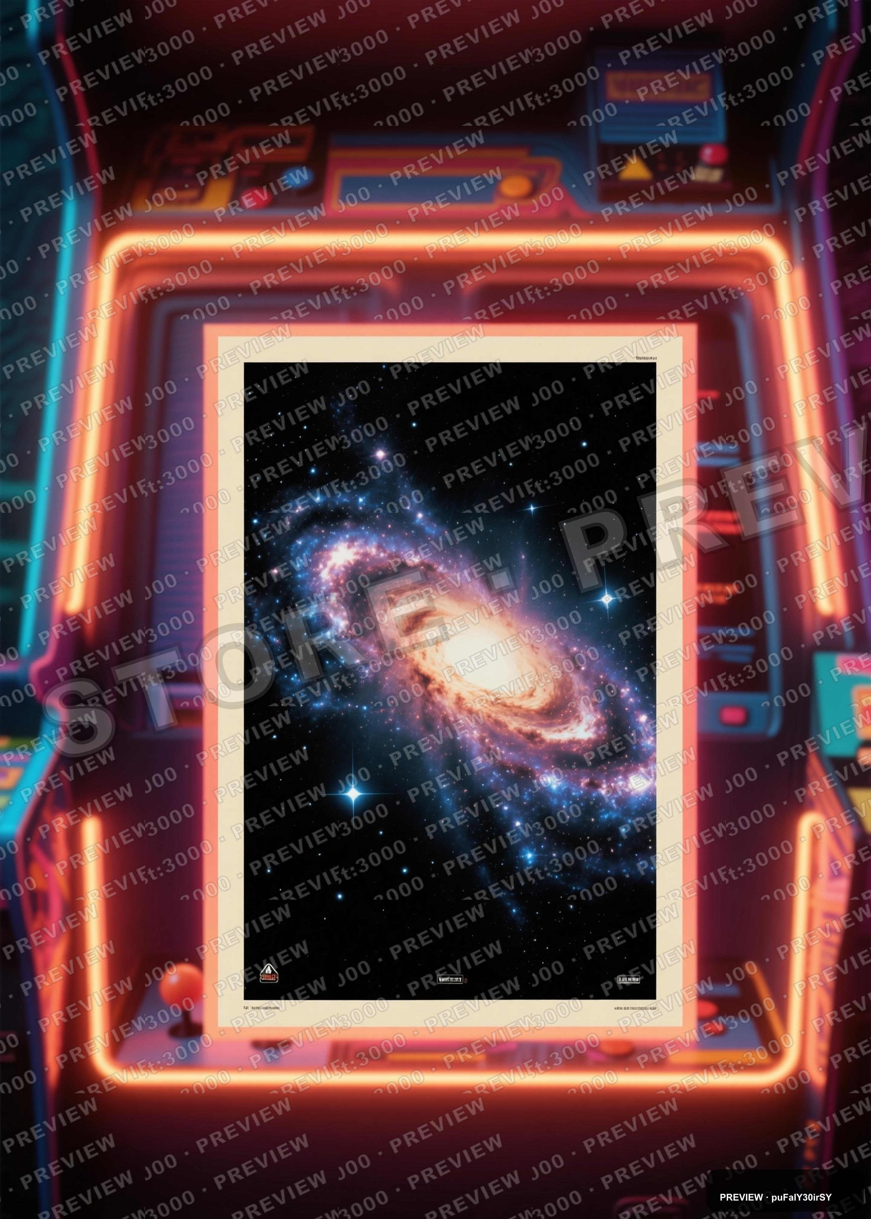 Galaxy, Retro Arcade aesthetic, Retro Poster, Soft mood, Warm Palette accents... — wallpaper — 2880×4032, Neon, Cinematic, Soft