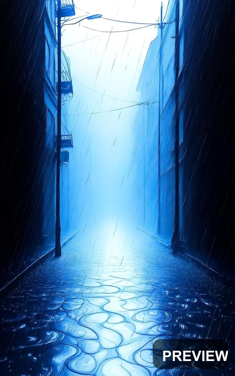 Rainy Street, Mystic aesthetic, Pop Art, Dreamy mood, Silver accents, Liquid ... — wallpaper — 800×1280, Space, Cinematic, Dreamy