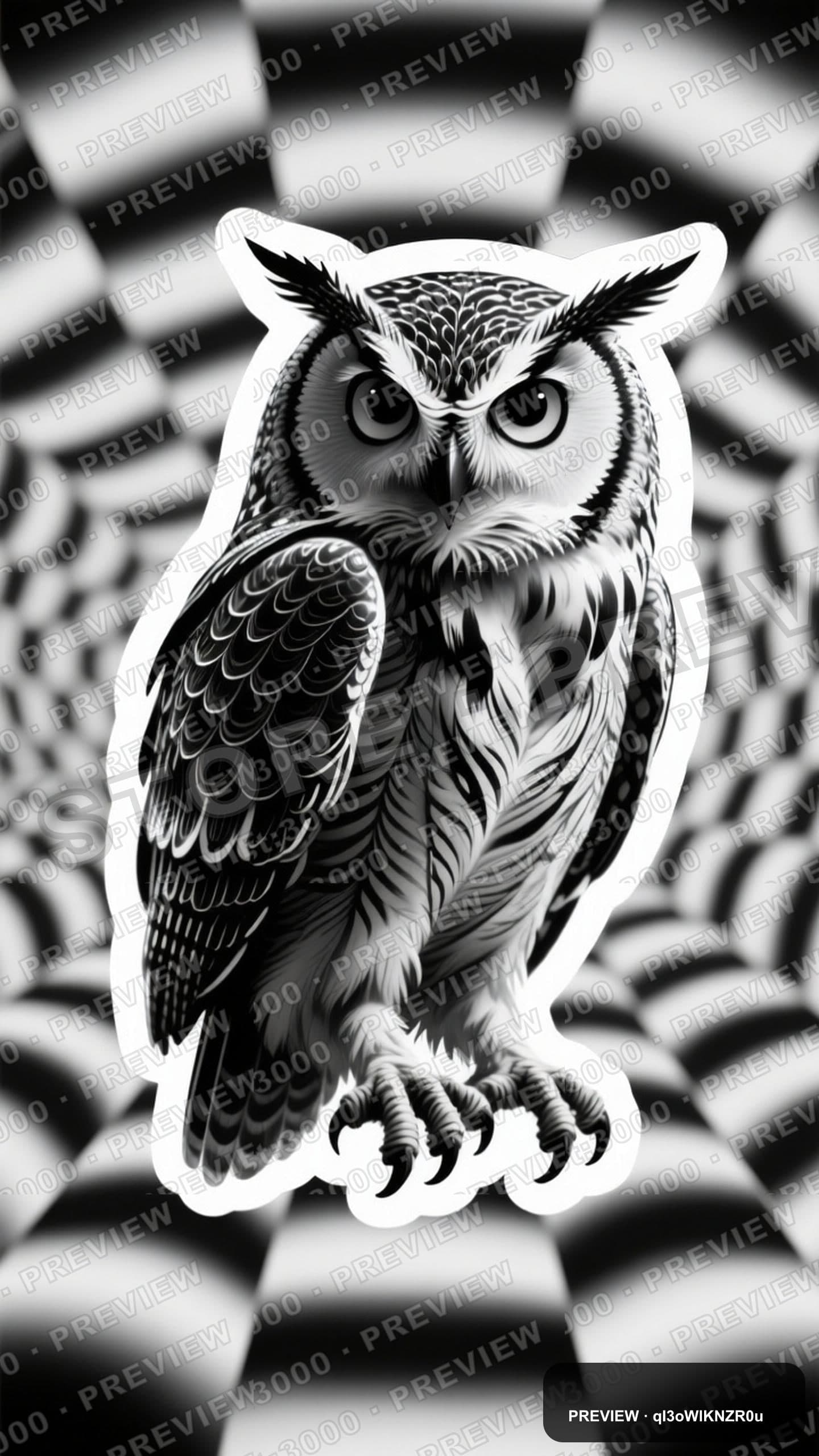 Owls, Chill aesthetic, Sticker Art, Futuristic mood, Monochrome accents, Op A... — wallpaper — 1440×2560, Space, Cinematic, Soft