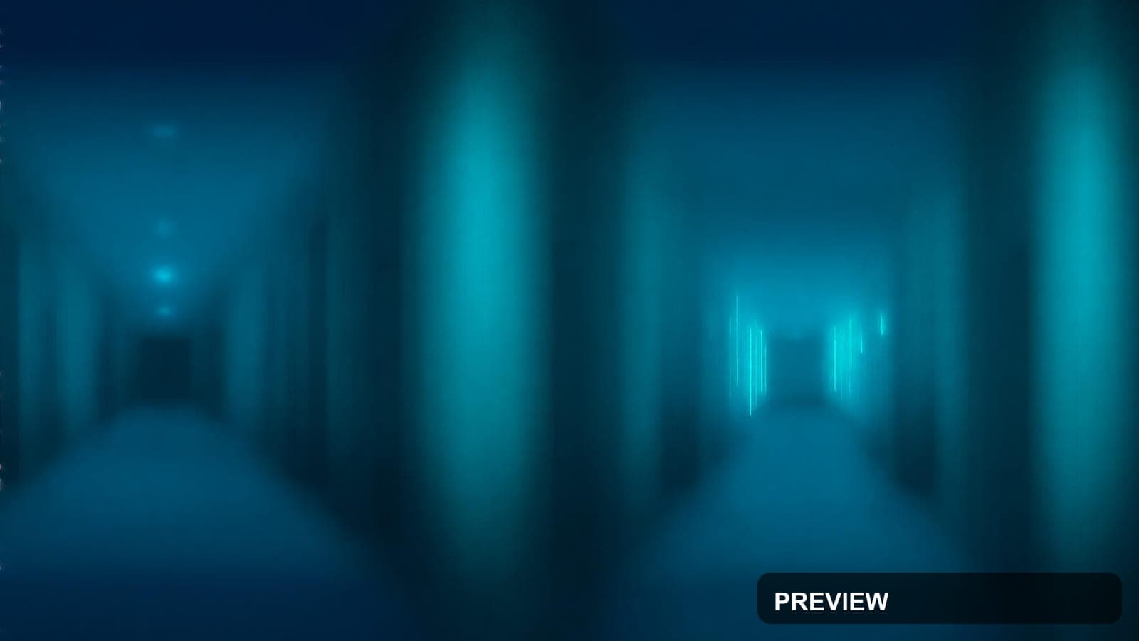 Arcade Hallway, Synthwave aesthetic, Sticker Art, Moody mood, Neon Cyan accen... — wallpaper — 3840×2160, Neon, Cinematic, Moody