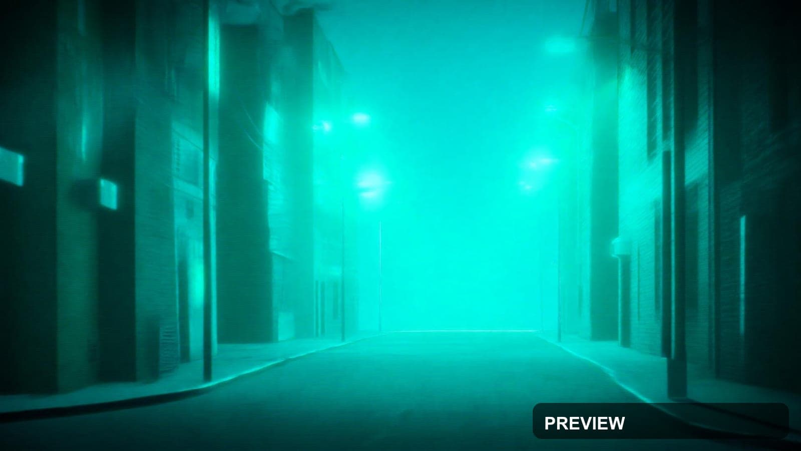 Street, Retro Futurism aesthetic, Surreal, Soft mood, Neon Teal accents, Nois... — wallpaper — 1920×1080, Neon, Cinematic, Soft