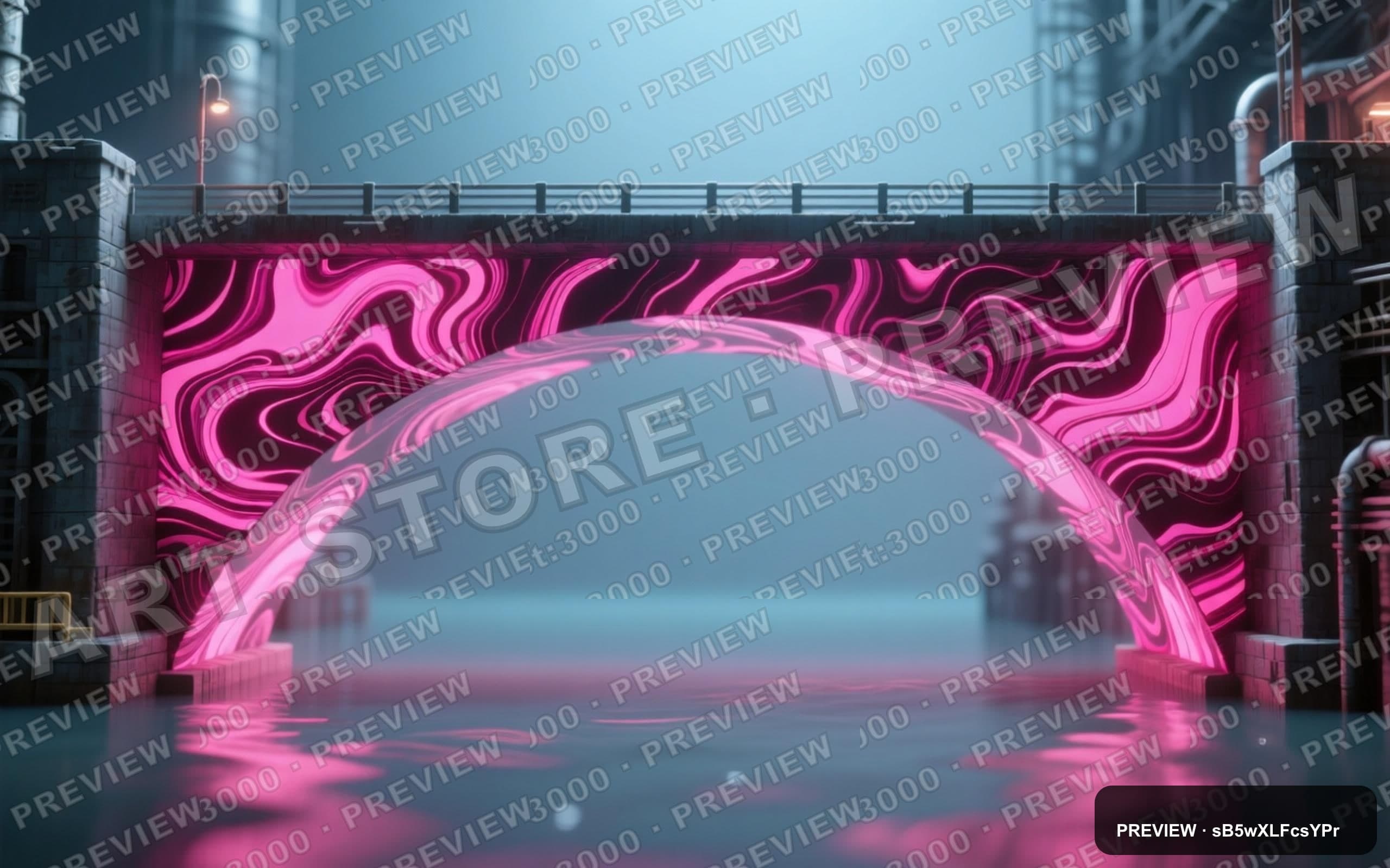 Bridge, Industrial aesthetic, Stop Motion, Serene mood, Neon Magenta accents,... — wallpaper — 2560×1600, Neon, Cinematic, Serene