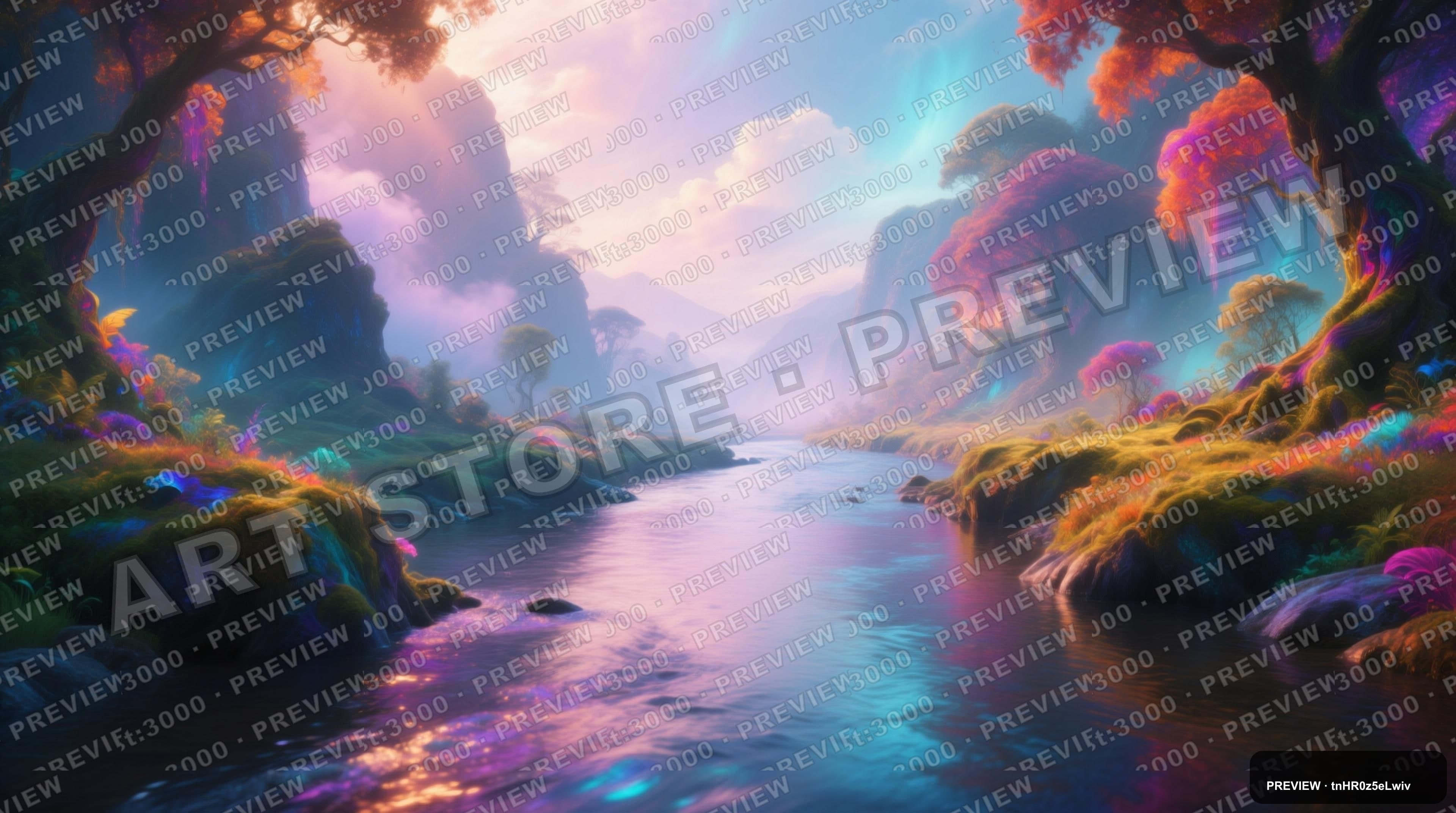 River, Epic aesthetic, 3D Render, Dreamy mood, Vibrant accents, high detail, ... — wallpaper — 3840×2144, Space, Cinematic, Dreamy