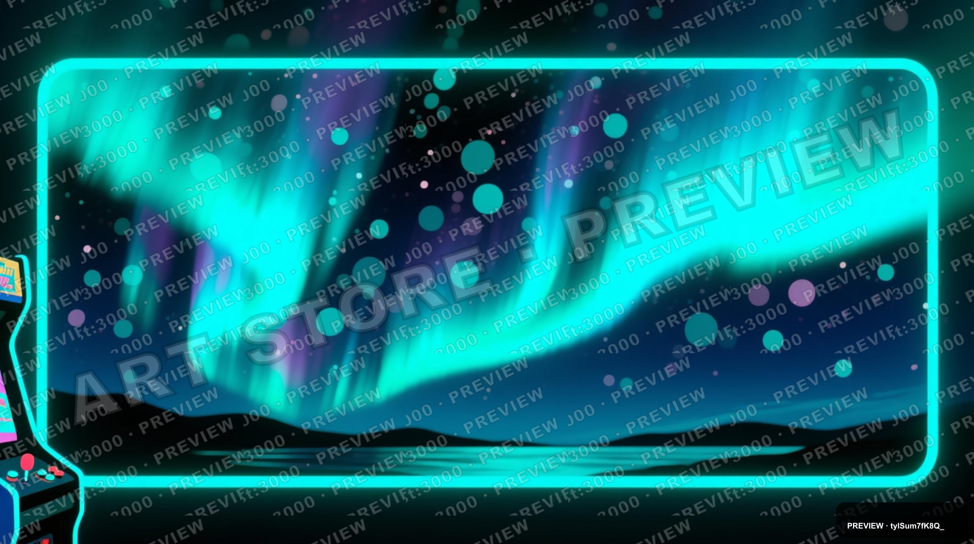 Aurora, Retro Arcade aesthetic, Risograph, Dreamy mood, Neon Teal accents, Bo... — wallpaper — 3840×2144, Neon, Cinematic, Dreamy