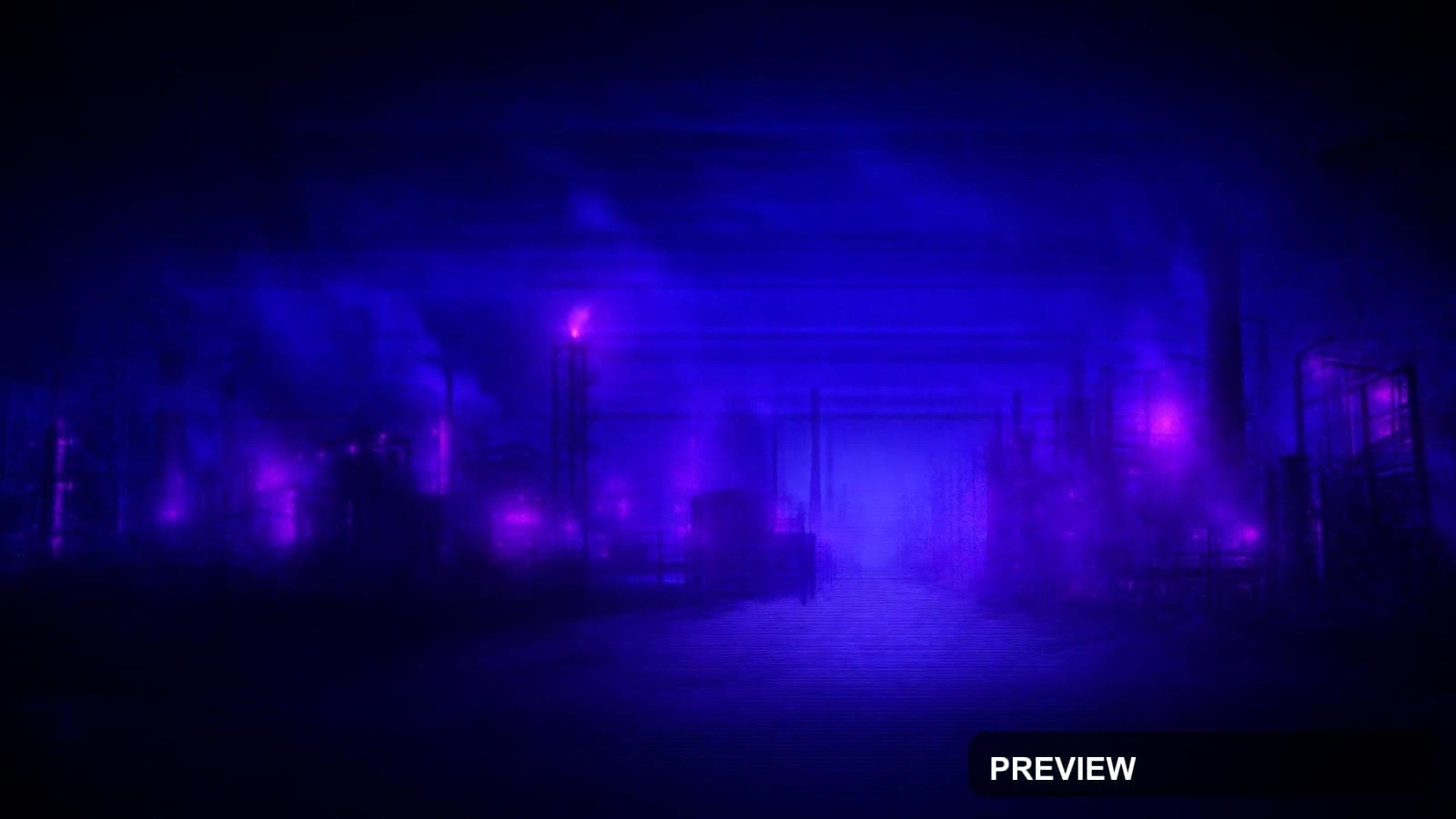 Industrial Factory, Tech aesthetic, Surreal, Moody mood, Neon Violet accents,... — wallpaper — 1920×1080, Neon, Cinematic, Moody