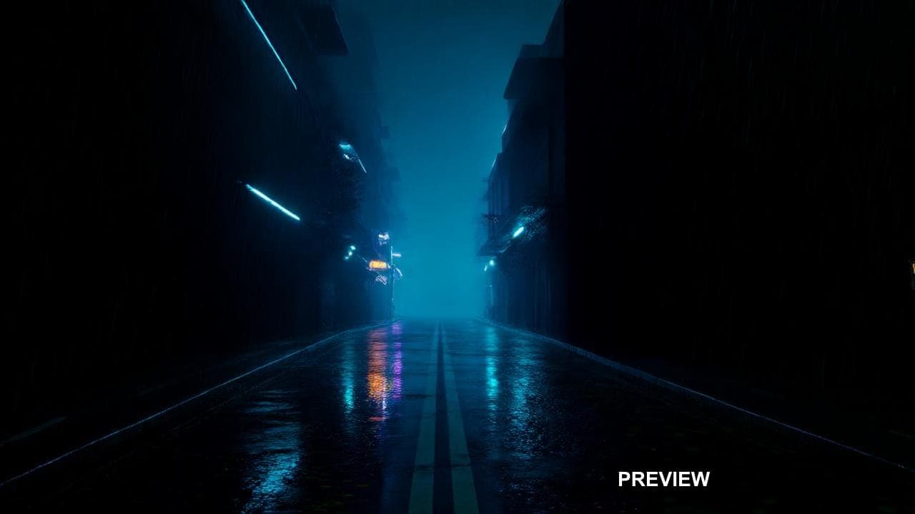 a neon-lit rain-soaked street, photorealistic, wide angle, cinematic, center ... — wallpaper — 1280×720, Neon, Photorealistic