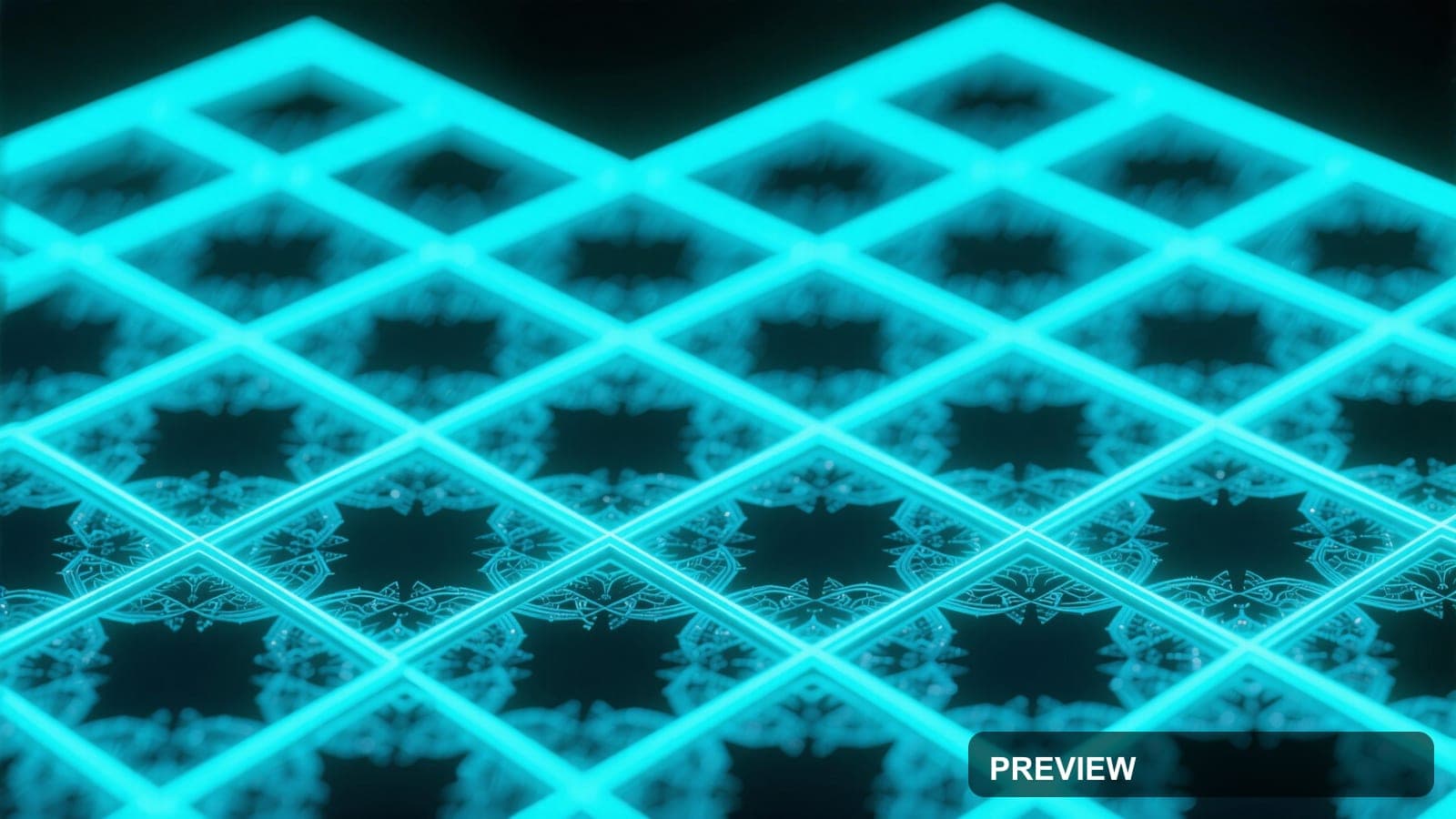 Retro Grid, Retro Futurism aesthetic, Miniature Diorama, Dreamy mood, Cyan ac... — wallpaper — 3840×2160, Neon, Cinematic, Dreamy