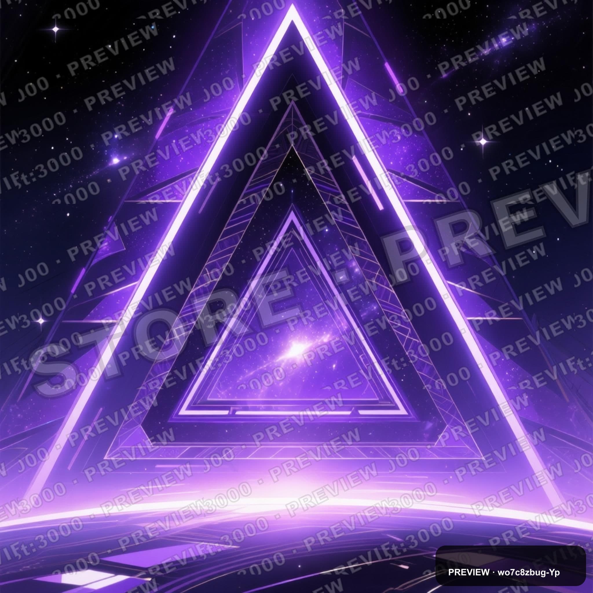 Starfield, Luxury aesthetic, Manga, Futuristic mood, Violet accents, Triangle... — wallpaper — 2048×2048, Space, Cinematic, Soft