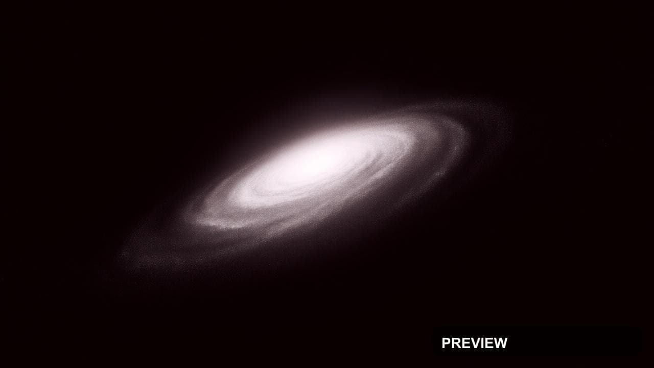 Galaxy, Tech aesthetic, Duotone, Mysterious mood, Neon Orange accents, high d... — wallpaper — 1280×720, Neon, Cinematic, Mysterious