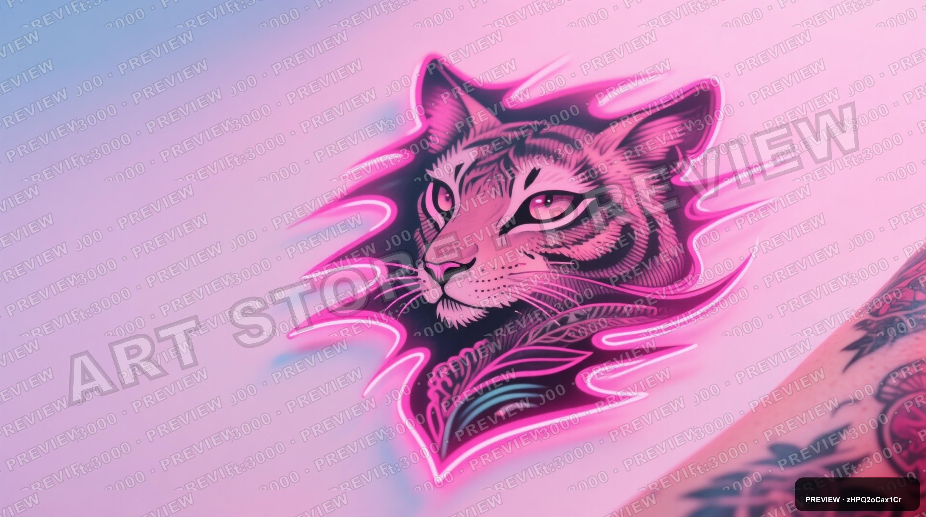Glass, Vaporwave aesthetic, Tattoo Flash, Serene mood, Neon Pink accents, hig... — wallpaper — 3840×2144, Neon, Cinematic, Serene