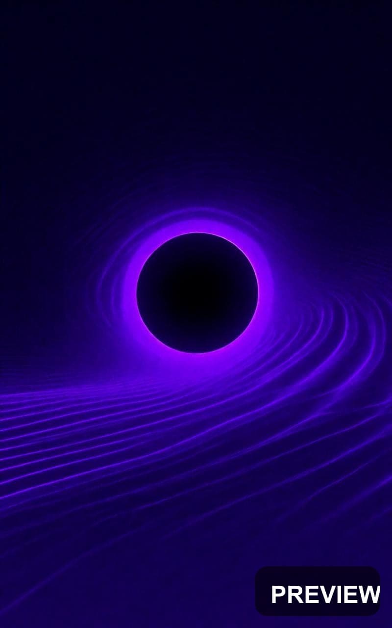 Black Hole, Neon aesthetic, Flat Design, Nostalgic mood, Neon Violet accents,... — wallpaper — 800×1280, Neon, Cinematic, Soft