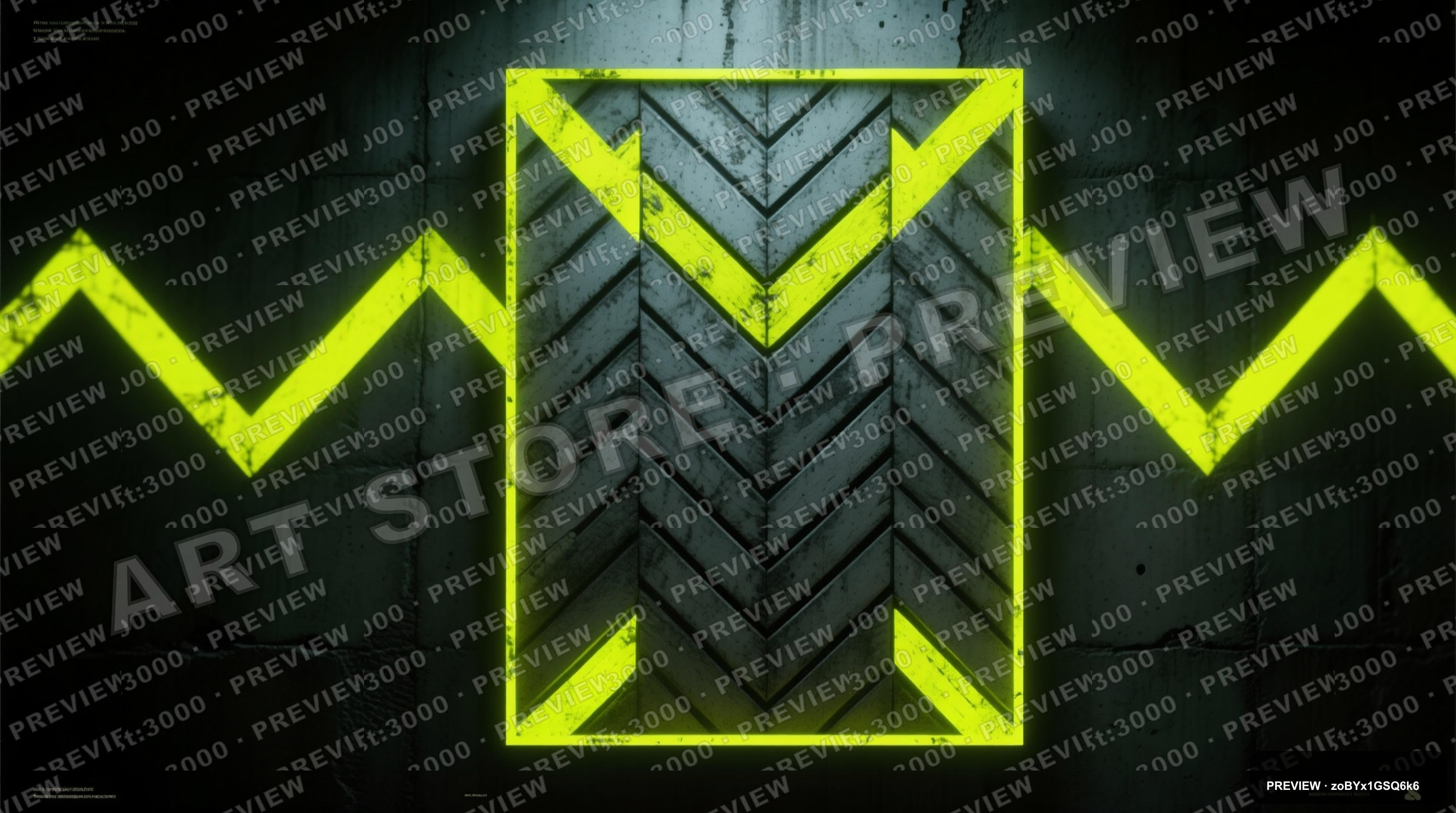 Concrete, Dark aesthetic, Travel Poster, Moody mood, Neon Yellow accents, Her... — wallpaper — 3840×2144, Neon, Cinematic, Moody