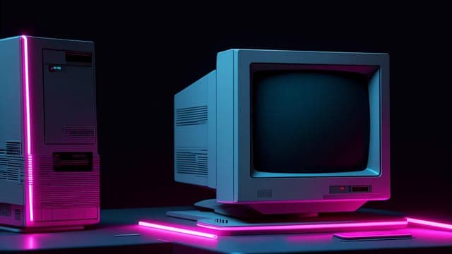 CRT Monitor · Neon · Charcoal — wallpaper